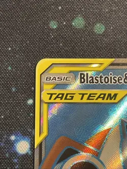 Pokemon TCG Blastoise Piplup Tag Team GX Cosmic Eclipse Full Art Card 214/236 LP - Image 4