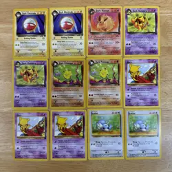 Vintage Pokemon TCG Team Rocket Lot 57 Cards WOTC 2000 Dark Eevee Abra Squirtle - Image 5