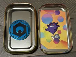Pokemon Scarlet Violet 151 Gengar Poliwag Tin - Coin and Art Card Only EXCELLENT - Image 3
