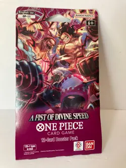 One Piece card game : A Fist of Divine Speed 12 card sleeved booster pack - Image 1