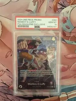 Monkey.D.Luffy (PSA Magazine) OP05-060 One Piece Promotion Cards Foil - Image 1