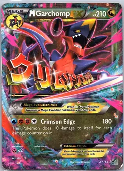 M Garchomp EX XY168 - Regular Size - XY Promos - Pokemon Card - LP - Image 1
