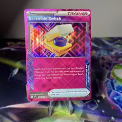 Pokemon TCG Scramble Switch Holo Card 186/191 Surging Sparks Ace Spec Rare - Image 1