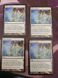 MTG - Ghost Quarter - DIS - NM/LP x4 playset - Image 1