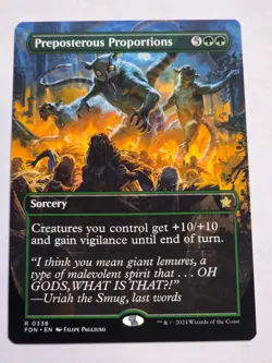 MTG - Preposterous Proportions Borderless - Foundations - Image 1