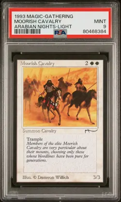 Moorish Cavalry (Light) - Arabian Nights - MTG - MINT - PSA 9 - POP 11 - Image 1
