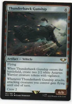 MTG: Warhammer 40,000: Thunderhawk Gunship: Lightly Played Condition - Image 1