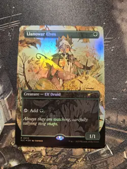 Llanowar Elves |Foil NM| Encyclopedia Secret Lair Magic MTG - Image 1