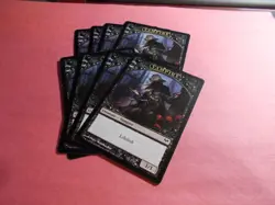 VampireToken x8 MTG Dark ascension Blck Common Token LP - Image 1