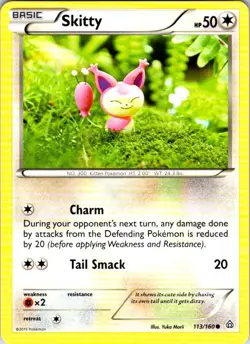 Pokemon | XY - Primal Clash | Skitty | 113/160 | NM Normal - Image 1