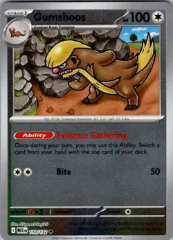 Pokemon | ME01: Mega Evolution | Gumshoos - | 110/132 | NM Reverse Holo - Image 1
