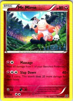Pokemon | XY Base Set | Mr. Mime | 91/146 | NM Normal - Image 1