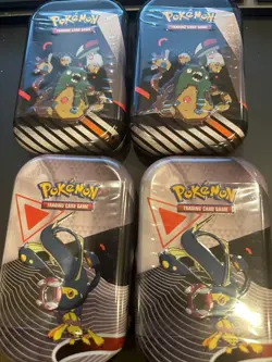 Pokemon TCG Unova Mini Tins Black Bolt and White Flare X4 New and Sealed - Image 1
