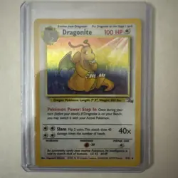 Dragonite 4/62 Unlimited Holo 1999 Pokemon Fossil Set LP Condition - Image 1