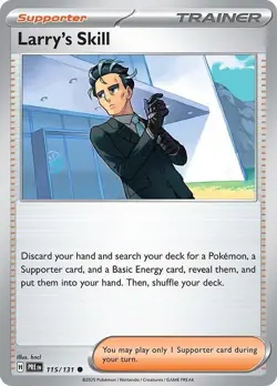 Larry's Skill - 115/131 - Prismatic Evolutions - Pokemon TCG - NM - Image 1