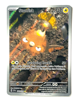 Pokemon TCG Stunfisk 202/191 Illustration Rare, Surging Sparks, NM Condition - Image 1