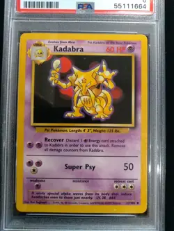 Graded PSA 6 KADABRA #32 1999 Pokemon Game EX - MT - Image 2