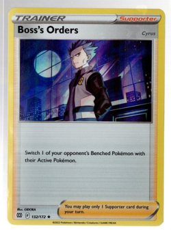 Boss's Orders 132/172 Holographic Rare Brilliant Stars Pokemon TCG Near Mint - Image 1
