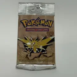 Pokemon WOTC Fossil Booster Pack Sealed with Zapdos Art 21.14g 742818060714 - Image 2