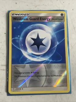 Pokemon TCG Weakness Guard Energy 213/236 SM Unified Minds Reverse Holo NM - Image 1