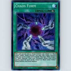 Yugioh Chaos Form MVP1-ENS08 1st Edition Secret Rare Holo - NM - Image 1