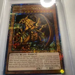 2025 YU-GI-OH! RA04-QUARTER CENTURY STAMPEDE THE WINGED DRAGON OF RA PSA 9 - Image 3