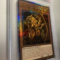 2025 YU-GI-OH! RA04-QUARTER CENTURY STAMPEDE THE WINGED DRAGON OF RA PSA 9 - Image 4