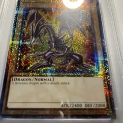 2025 YU-GI-OH! RA04-EN109 RED-EYES BLACK DRAGON QCSCR SECRET 7TH ARTWORK PSA 9 - Image 3