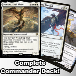 MTG Commander EDH Deck Sephara, Sky's Blade 100 Cards Custom Deck Flyers Angel - Image 1