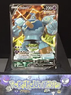 Pokemon Card Golurk V 181/203 Evolving Skies Full Art Ultra Rare Near Mint - Image 1