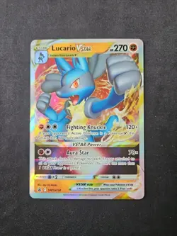 Lucario VSTAR SWSH214 Sword & Shield Black Star Promo Holo Card NM Condition - Image 1