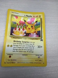 Pokemon Trading Card Game Birthday Pikachu Promo Card 24 - Image 1
