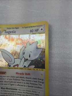 Pokemon TCG Togetic Neo Genesis Holo Card H27/H32 Rare LP Vintage - Image 4