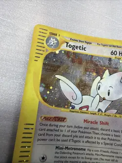 Pokemon TCG Togetic Neo Genesis Holo Card H27/H32 Rare LP Vintage - Image 5