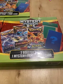 3x Pokemon Mystery Power Box 3-Booster Pack 1 Mystery Item 1 Code Card New! - Image 4