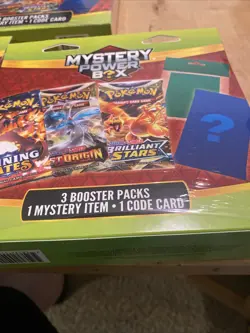 3x Pokemon Mystery Power Box 3-Booster Pack 1 Mystery Item 1 Code Card New! - Image 5