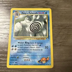 Misty's Poliwrath 31/132 Gym Heroes Unlimited Pokemon Card Rare Lightly Played - Image 1