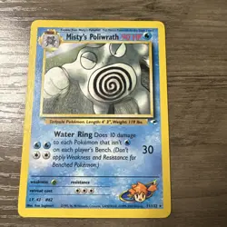 Misty's Poliwrath 31/132 Gym Heroes Unlimited Pokemon Card Rare Lightly Played - Image 2