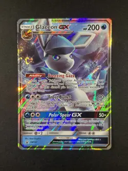 Glaceon GX SM147 NM Black Star Promo Near Mint Holo Foil Pokemon TCG Card SM 147 - Image 1