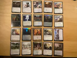 Magic The Gathering Lot Of 20 White Cards Including Rares and Mythics NM - Image 1
