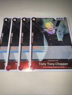 Tony Tony. Chopper OP10-011 X4 PLAYSET Rare English One Piece TCG Card CCG - Image 4