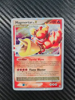 Magmortar LV.X 123/123 Holo Rare 2007 D&P Mysterious Treasures Pokemon Card LP - Image 1