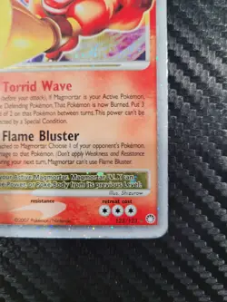 Magmortar LV.X 123/123 Holo Rare 2007 D&P Mysterious Treasures Pokemon Card LP - Image 2