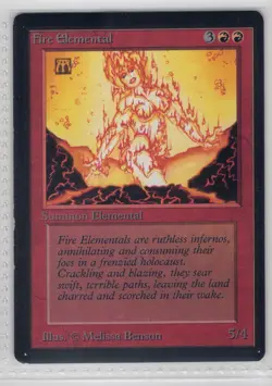 MTG Magic the Gathering 3-card vintage lot: alpha blue elemental blast,beta fire - Image 2