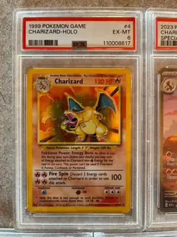 Pokemon charizard PSA Graded 5 Card Lot - Image 2