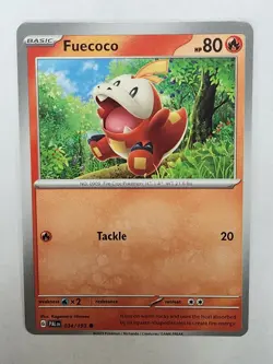 Fuecoco 34/193 Paldea Evolved Scarlet Violet Pokemon Card - Image 1