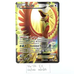 Pokemon TCG Breakpoint Ho-Oh EX Full Art Ultra Rare Holo Card 121/122 NM - Image 1