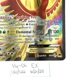 Pokemon TCG Breakpoint Ho-Oh EX Full Art Ultra Rare Holo Card 121/122 NM - Image 2