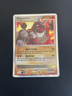 Rhyperior Lv.X DP29 Black Star Promo Holo Ultra Rare Pokemon Card HP - Image 1