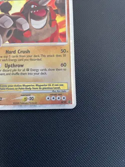 Rhyperior Lv.X DP29 Black Star Promo Holo Ultra Rare Pokemon Card HP - Image 4